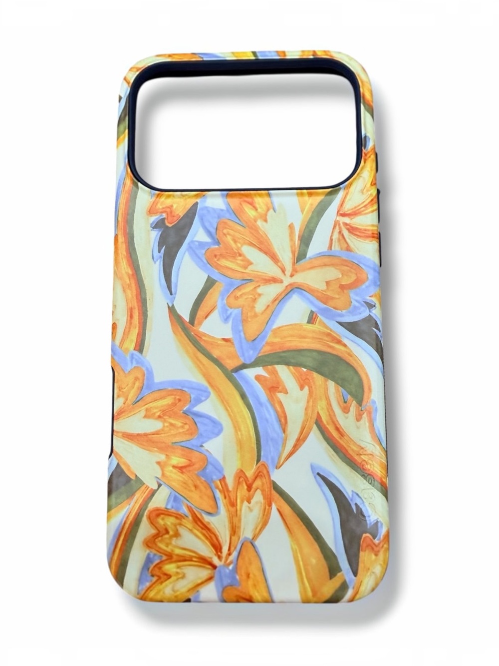 Casely Bold MagSafe Case iPhone 17 Pro Max Blue Orange Floral Protective New